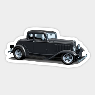 1932 Ford 5 window coupe Sticker